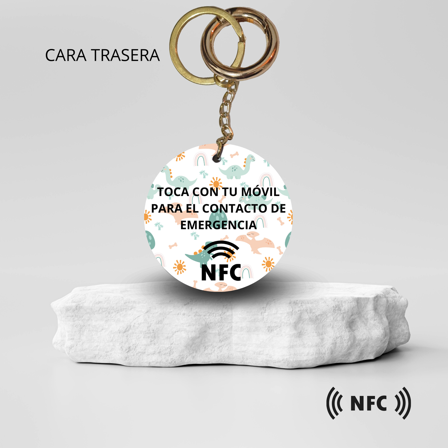 Llavero NFC para niños con Contacto de Emergencia