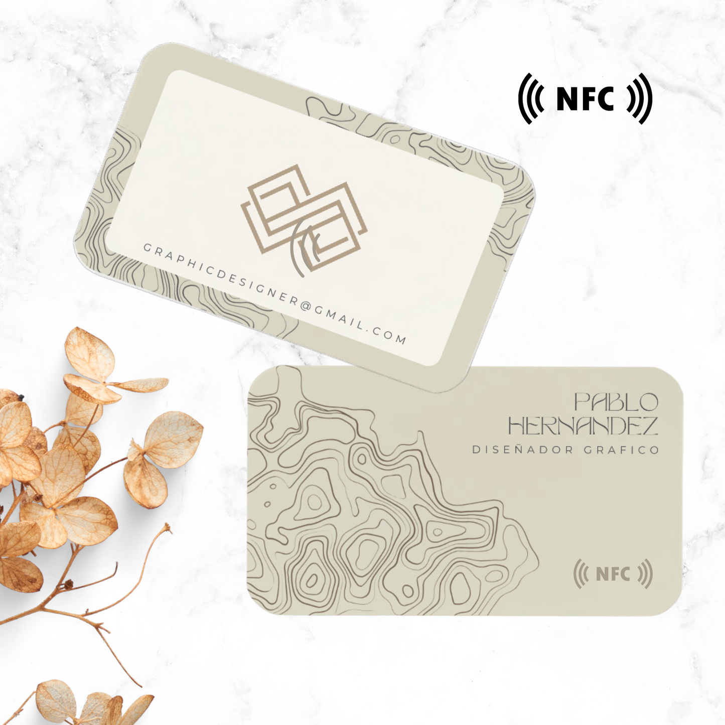 Tarjeta de Presentación para personalizar con tecnología NFC