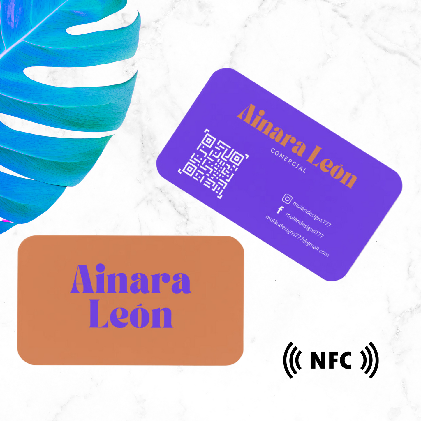 Tarjeta de Presentación para personalizar con tecnología NFC