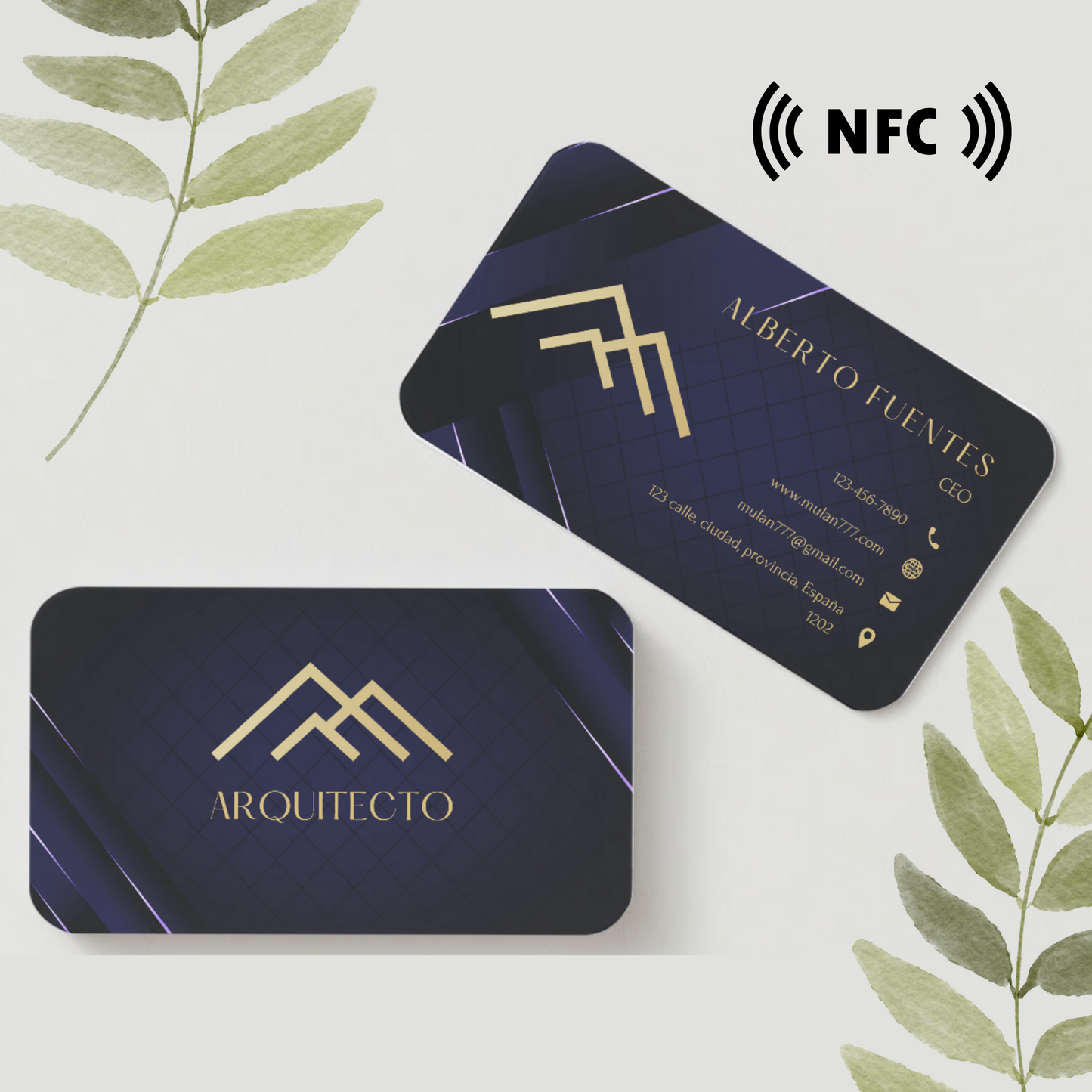 Tarjeta de Presentación para personalizar con tecnología NFC