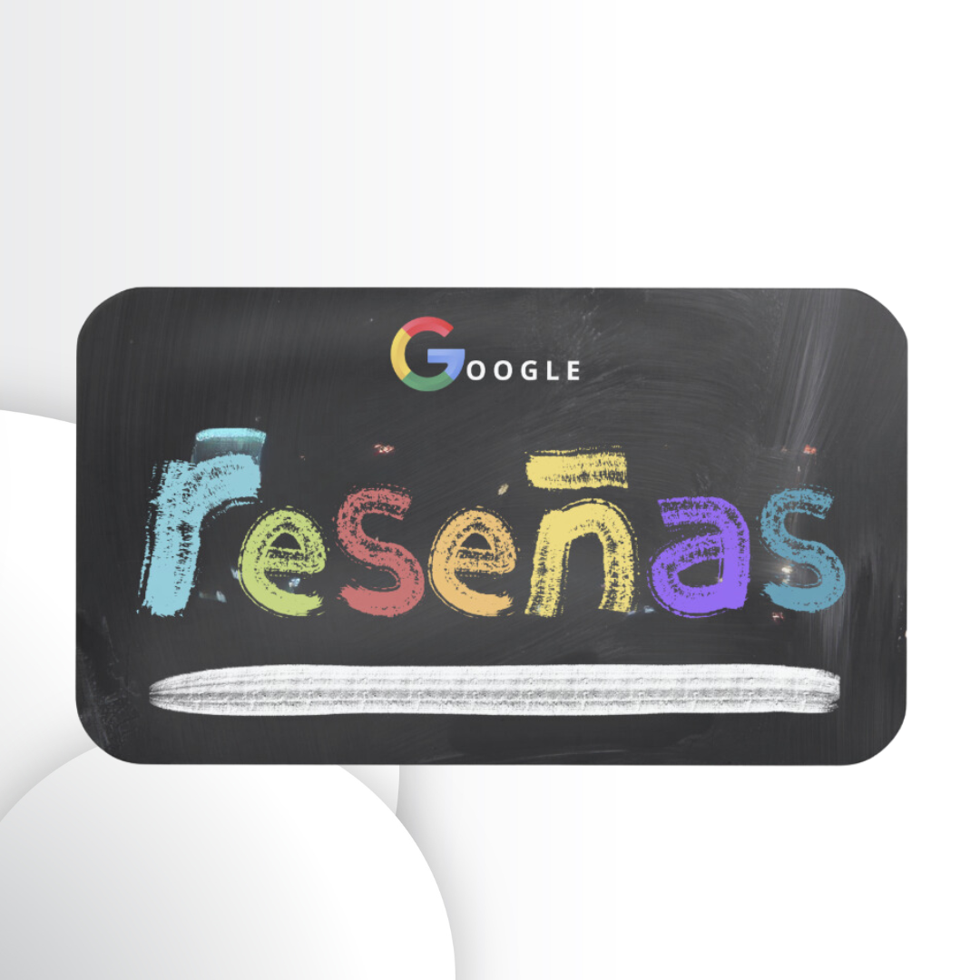 Tarjeta NFC Reseñas Google (TIZA)