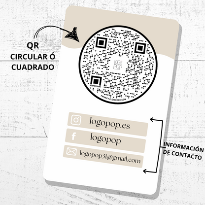 Tarjeta NFC Personalizada con Feed de Instagram | PVC y Vinilo Premium | Comparte tu Perfil al Instante para Emprendedores y Creadores