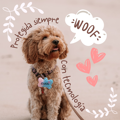 Placa identificativa para mascotas