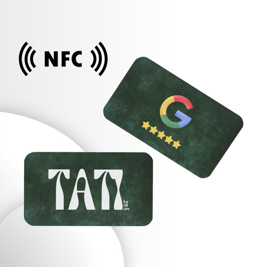 Tarjetas NFC para Reseñas en Google con Logo