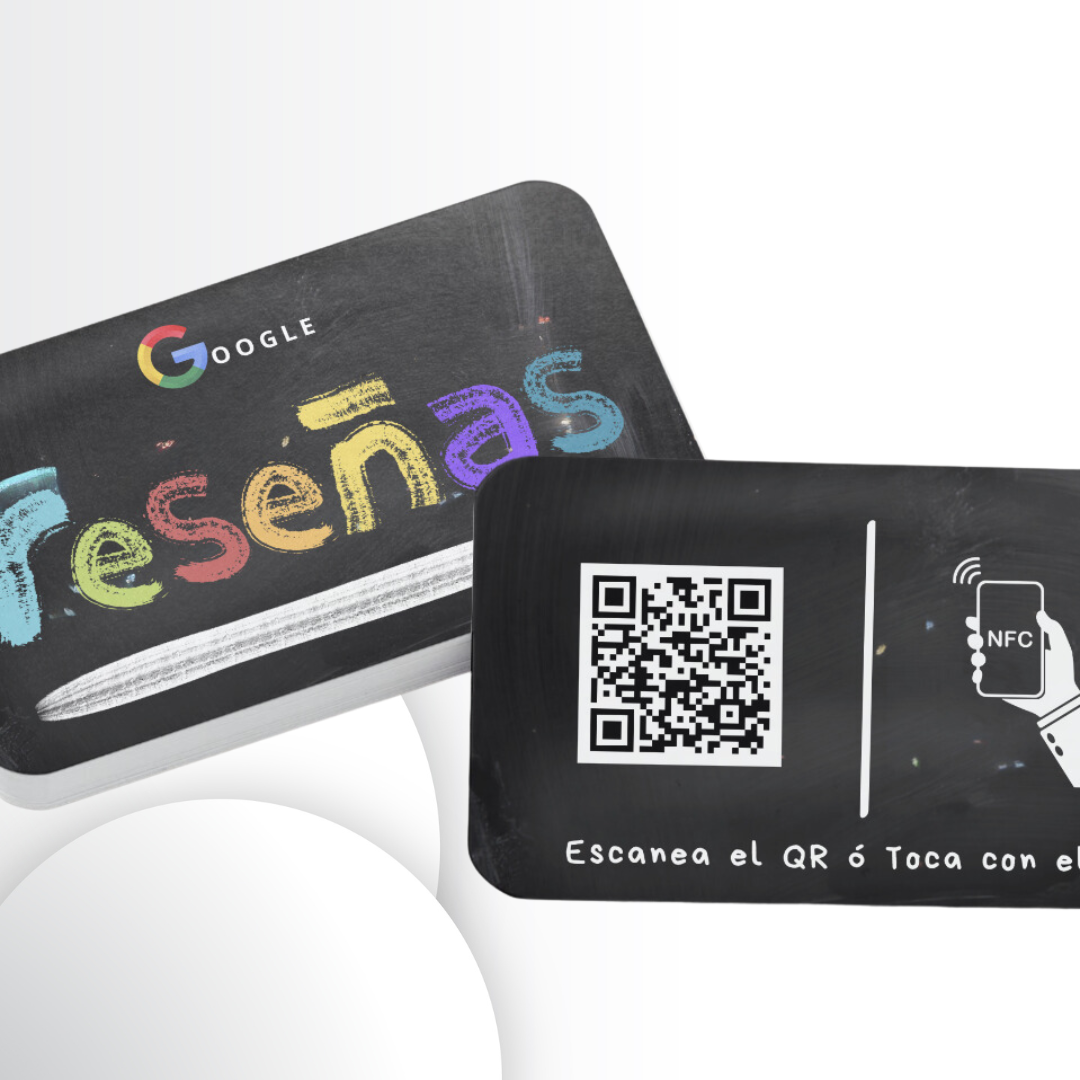 Tarjeta NFC Reseñas Google (TIZA)